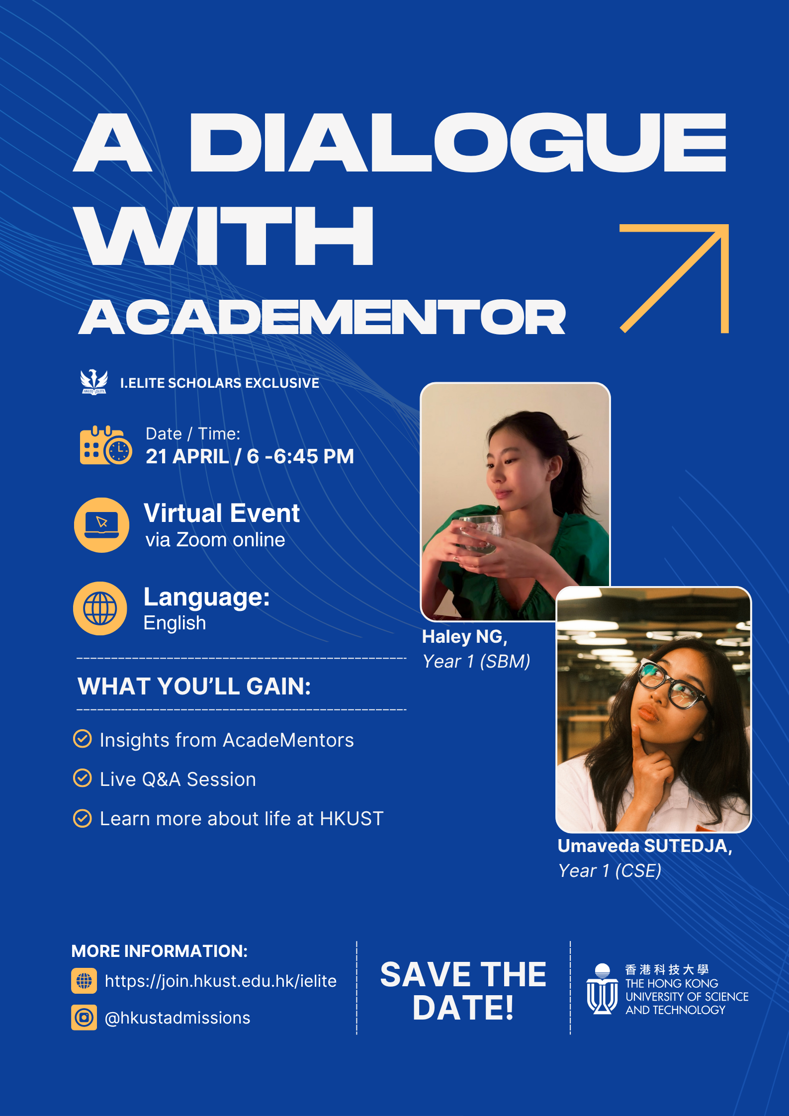 A Dialogue with AcadeMentor - HKUST I.ELITE